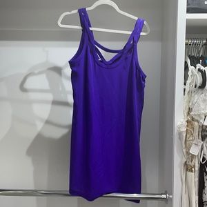 DVF purple brand new short mini dress
